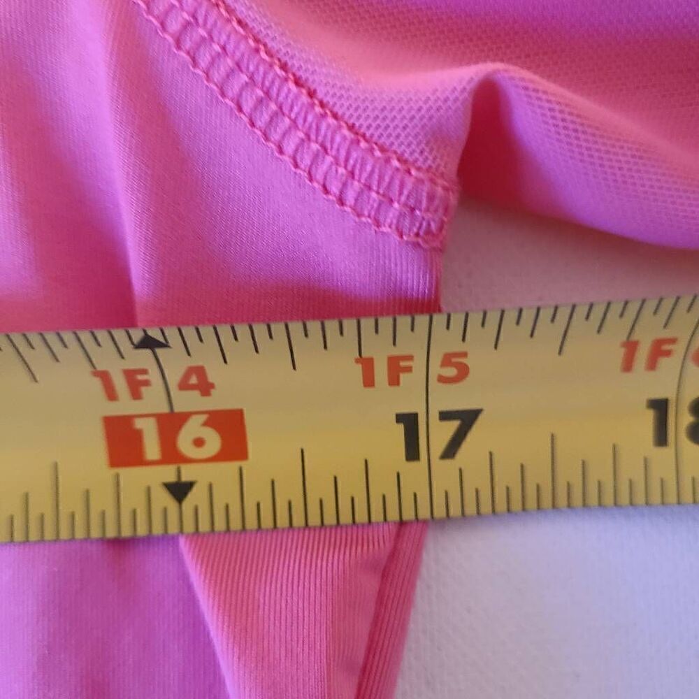 PGA Tour Womens Sun Protection Breathable Pink Under Sleeve Mesh Golf Shirt - Picture 10 of 12
